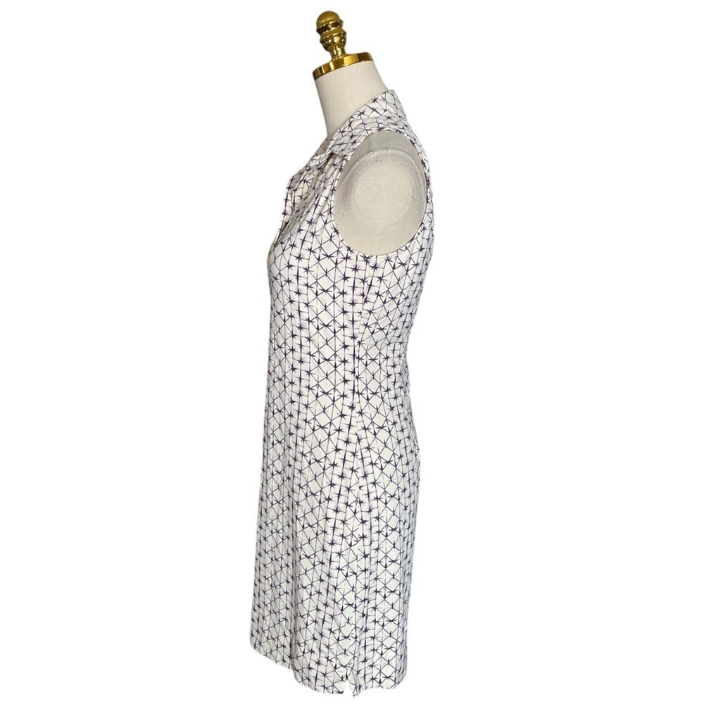 ELLIE KAI sleeveless knee-length collared neckline geometric print dress size 2 - Picture 5 of 9
